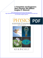 Physics For Scientists and Engineers With Modern Physics 4Th Edition Douglas C Giancoli Download PDF Chapter
