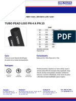 Tubo Pead Liso PN 4 A PN 25 Mineracao