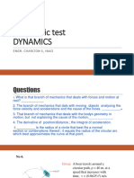 Diagnostic Test Dynamcis