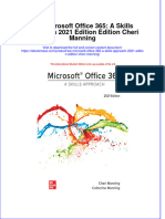 Ise Microsoft Office 365 A Skills Approach 2021 Edition Edition Cheri Manning full chapter