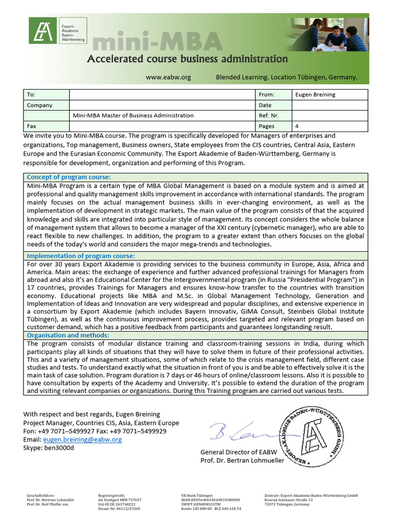 Mini-MBA Program for Managers | PDF | Strategic Management | Marketing