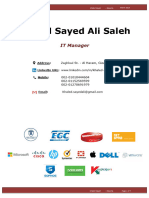 IT Manager - Khaled Sayed - C.V
