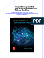 Ise Strategic Management of Technological Innovation 6Th Edition Melissa Schilling Full Chapter