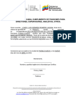 Constancia de Cabal Cumplimiento de Funciones para Directores-Supervisores-Analistas-Otros - Actualizada 2024