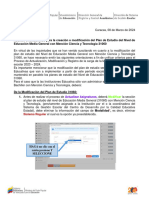 Orientaciones para El Plan de Estudio Con Mención Ciencia y Tecnología 31060