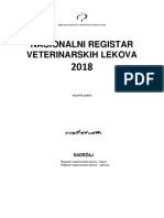 Naconalni Registar Veterinarskih Lekova 2018