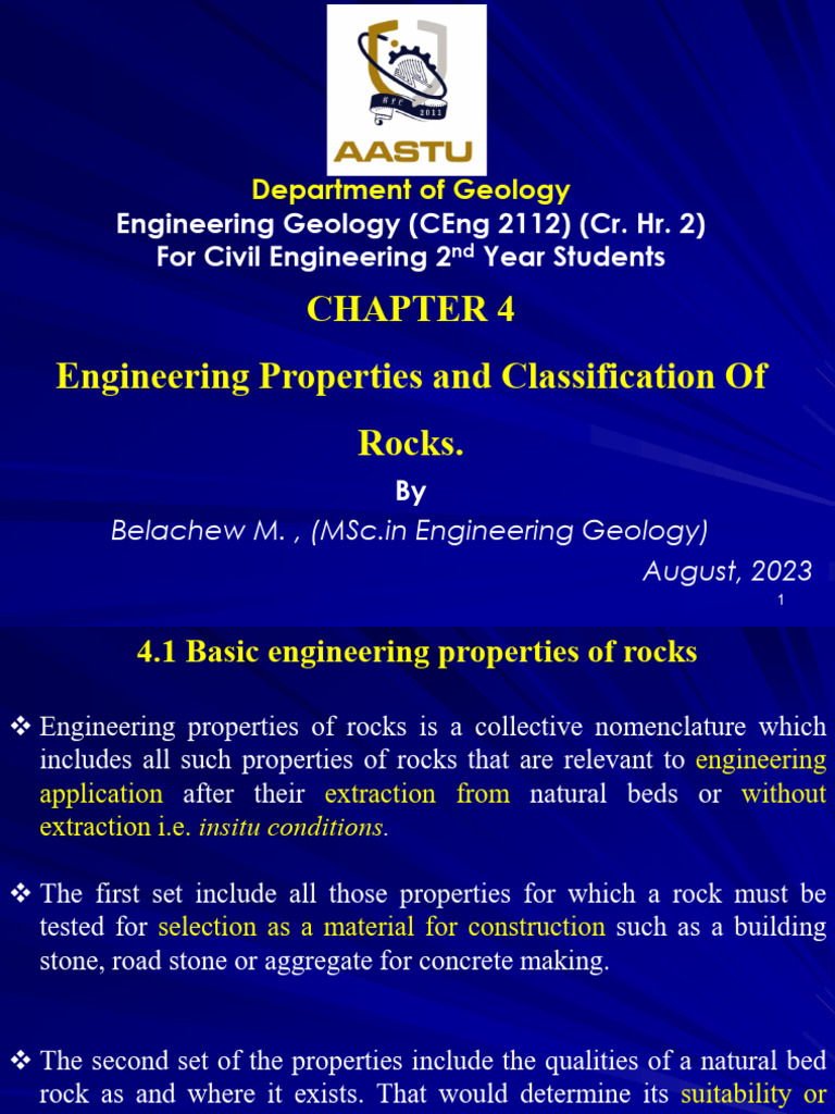 Engineering Geology for Students | PDF | Strength Of Materials ...