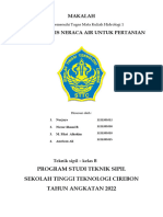 Tugas Hidrologi Analisis Neraca Air Untuk Pertanian Kelompok 3