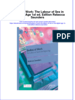 Bodies of Work The Labour of Sex in The Digital Age 1St Ed Edition Rebecca Saunders Full Chapter