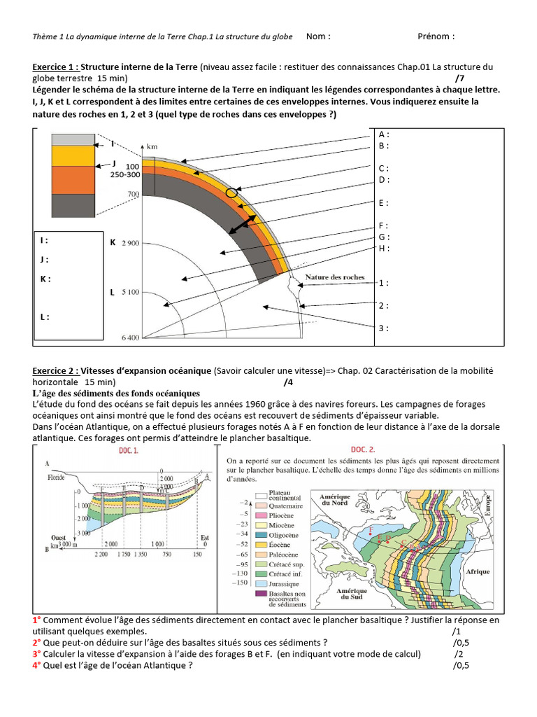 Structure et dynamique de la Terre | PDF | Terre | Sciences de la terre