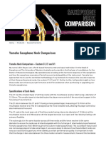 Comparação do tudel o do saxofone Yamaha - Yamaha - Música - Austrália