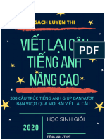 VIẾT LẠI CÂU- ADVANCED kiên trần