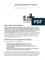 whatispiping.com-Piping Thermal Bowing Consideration in Caesar II with an example