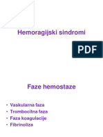 Hemoragijski Sindromi