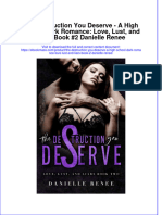 The Destruction You Deserve A High School Dark Romance Love Lust and Liars Book 2 Danielle Renee Full Download Chapter
