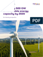 Achieving 500 GW of Re Capacity by 2030