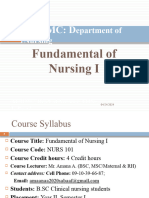 Foundation of Nursing I: Unit I Introduction
