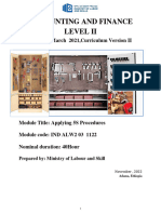Accounting and Finance Level Ii: Based On March 2021, Curriculum Version II