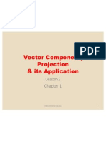 Vector Component, Projection and Its Application