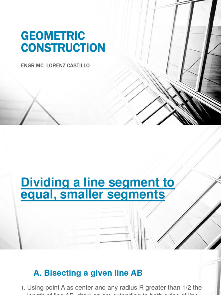 Geometric Construction | PDF | Angle | Euclidean Plane Geometry