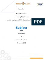 Maths Year 10 EOS1 LO Booklet