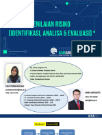 MATERI - Penilaian Risiko (Identifikasi, Analisa Dan Evaluasi) Dan Latihan