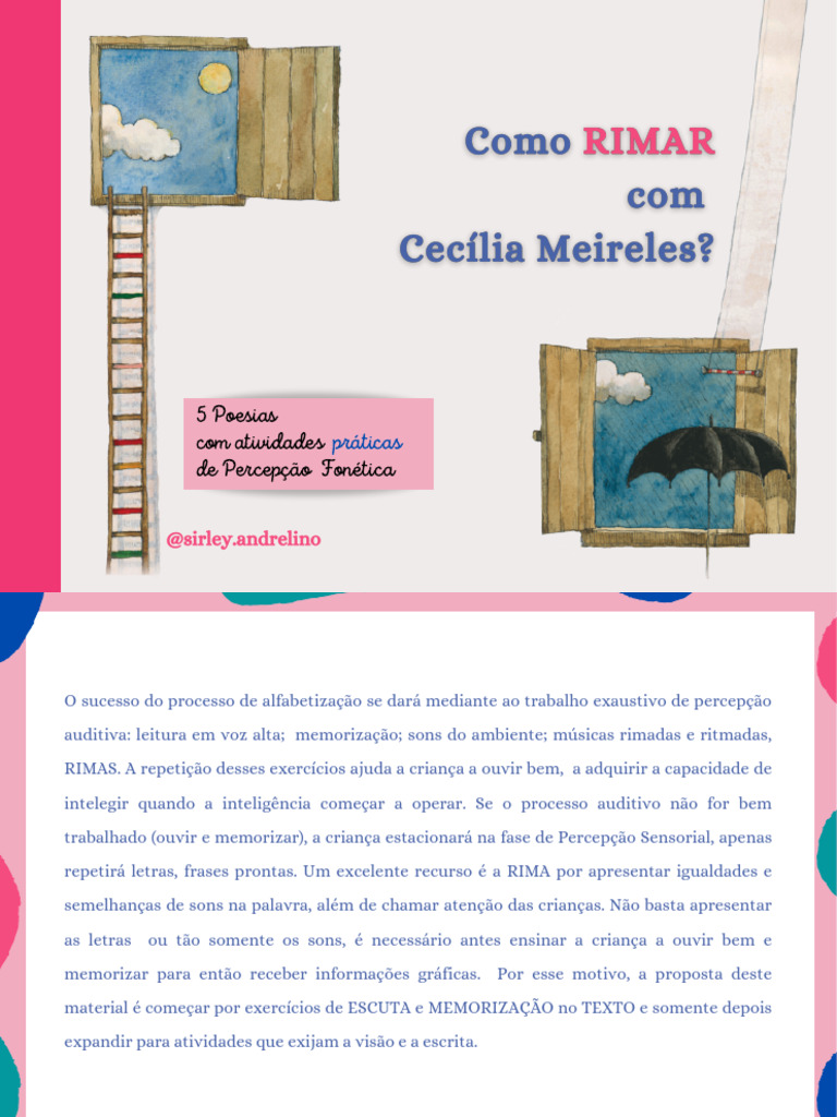 Como Rimar | PDF | Alfabetização