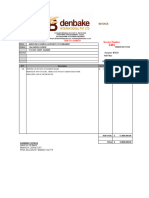 DENBAKE MCAZ 15.01.2024 Invoice For Statement - Invoice Book