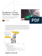 Cara Membuat Rangkaian Lampu LED (Seri + Paralel)