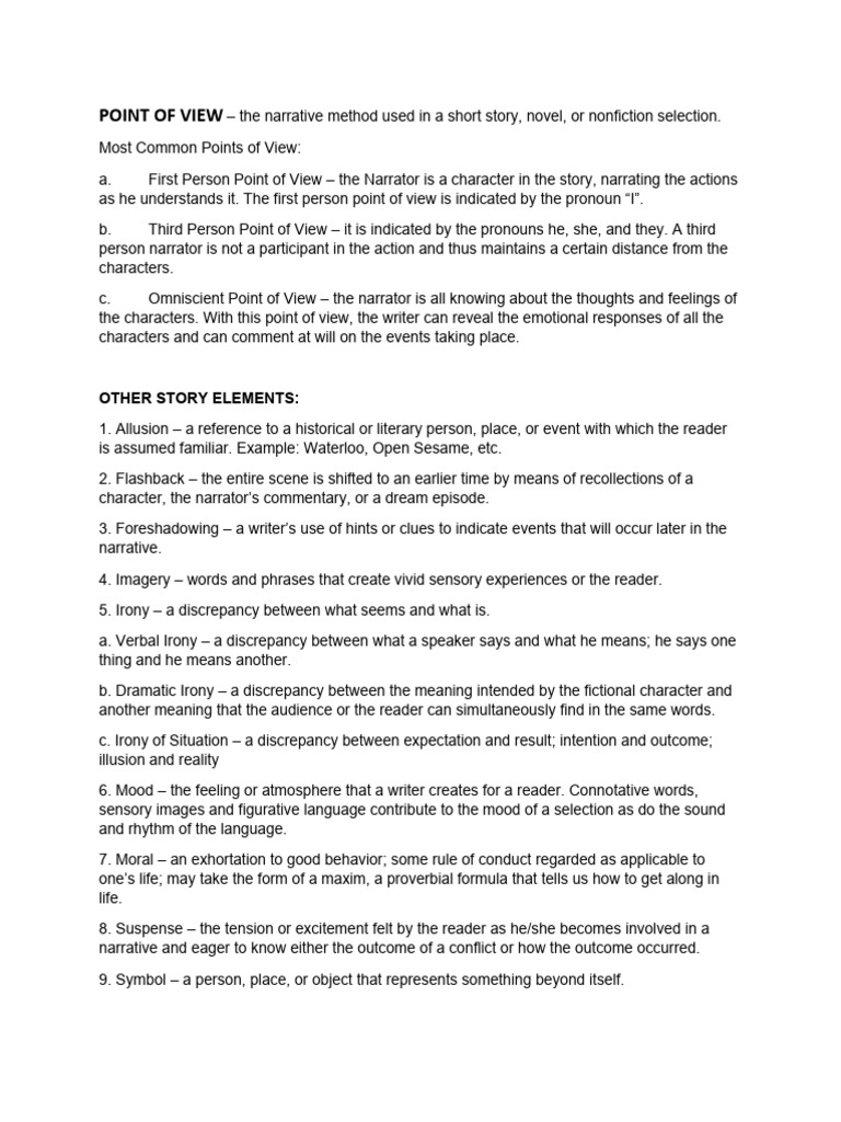 Understanding Narrative and Poetry Elements | PDF | Poetry | Narration
