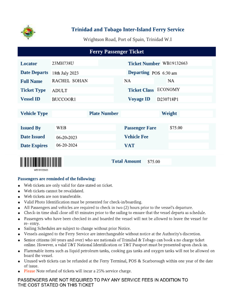 Ticket R | PDF