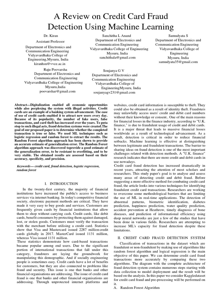 REVIEW PAPER ON MACHINE LEARNING PDF visual data 4