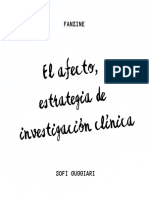 El Afecto, Estrategia de Investigación Clínica