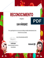 Diploma La Curva - Lua Vásquez