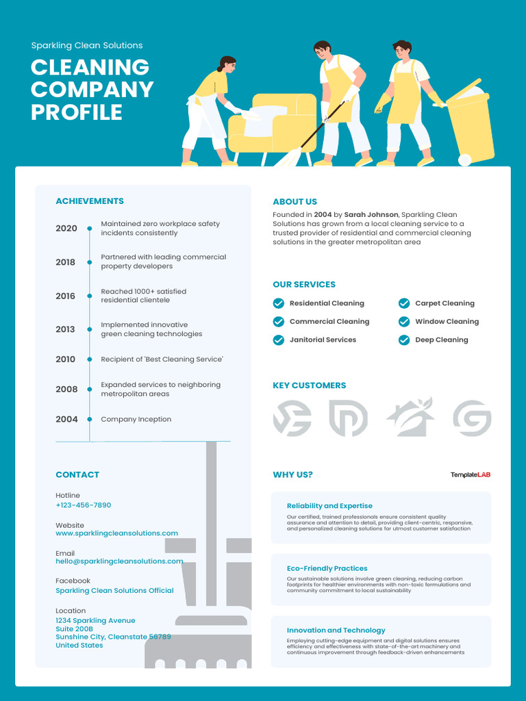 Cleaning Company Profile | PDF | Economies | Business
