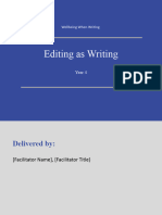 Editing as Writing - Writing FINAL - University of Westminster- May 2020