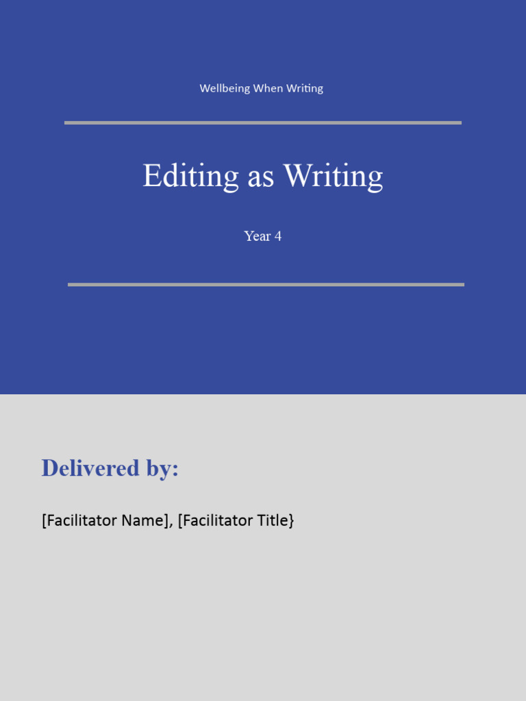 Editing and Proofreading Strategies | PDF | Proofreading | Editing
