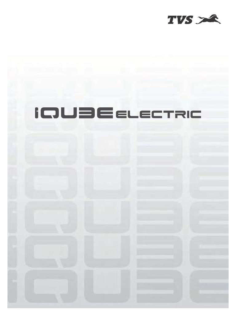 TVS IQube Electric Scooter Owner's Manual PDF | PDF