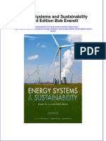 Energy Systems and Sustainability Third Edition Bob Everett Full Chapter