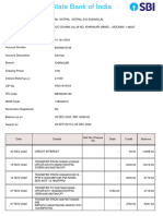 Account Statement - SBI