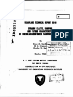 Usmvlabs Technical Report 65-60 Dynamic Elastic, Damping. and Fatigue Characteristics Sandwich Structure