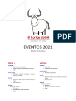 EVENTOS 2021 (Dentro Del Restaurante)