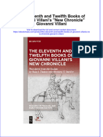 The Eleventh and Twelfth Books of Giovanni Villanis New Chronicle Giovanni Villani Full Download Chapter