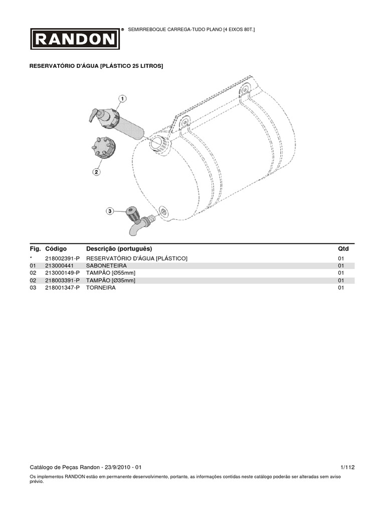 Randon | PDF | Parafuso | Pneu
