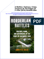 Borderland Battles Violence Crime and Governance at The Edges of Colombias War 2019 Annette Idler Full Chapter