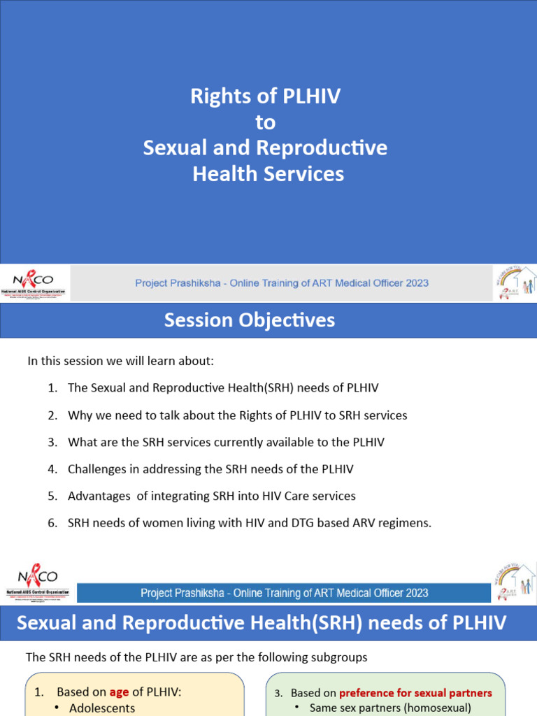 PLHIV Rights to Sexual Health Services | PDF | Sexually Transmitted ...
