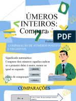 Números inteiros - Comparação