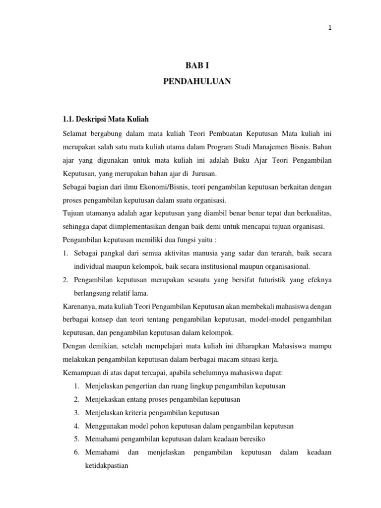 Proses Tindak Lanjut Revisi dalam Pengambilan Keputusan