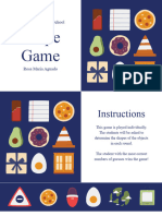 Blue and White Illustrative Fun English Shape Classroom Game Presentation