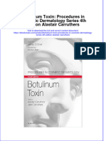 Botulinum Toxin Procedures in Cosmetic Dermatology Series 4Th Edition Alastair Carruthers Full Chapter